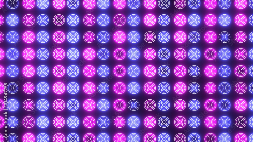 Neon X background. Science, art and technology concept. Abstract creative cross neon background with glowing light. Neon X background. Science, art and technology concept. Abstract creative cross neon background with glowing light.