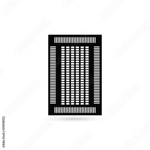 Multi circuit board, bga icon in solid design