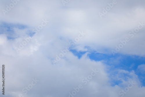 Fototapeta Naklejka Na Ścianę i Meble -  Blue sky background with clouds. 