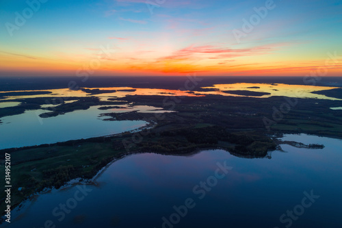 Braslau Lakes in the evening