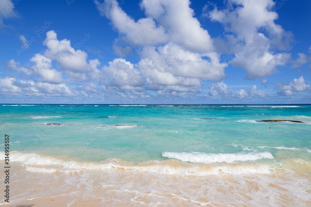 Sunny beach in Dominican Republic