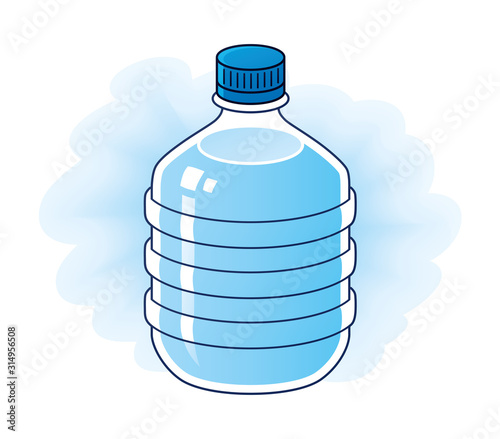 Big clean water bottle