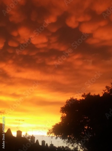 Clouds after rain