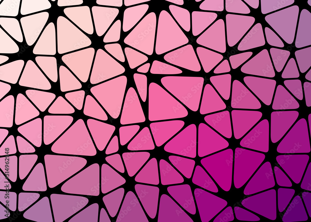 Fototapeta premium Abstract Low Polygon gradient Generative Art background illustration