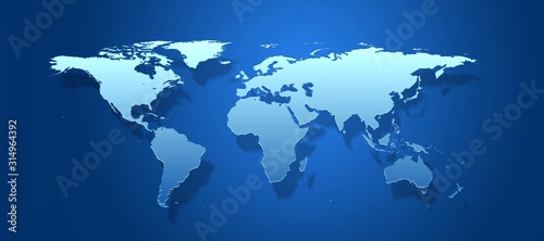 blue worldmap