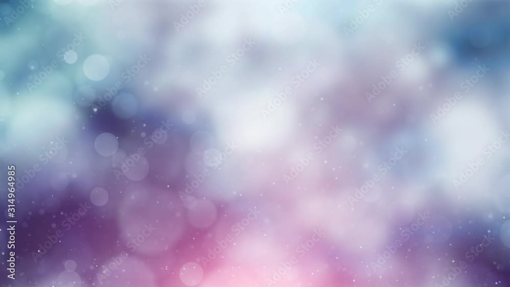 Beautiful blurry blinking circle bokeh copy space animation background.