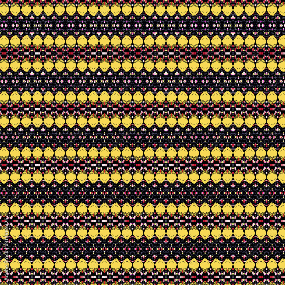 Brown yellow seamless pattern with yellow lines Brown yellow seamless pattern with yellow lines