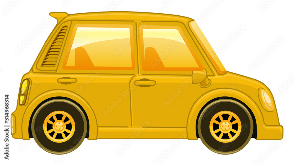 Single picture of yellow car Single picture of yellow car