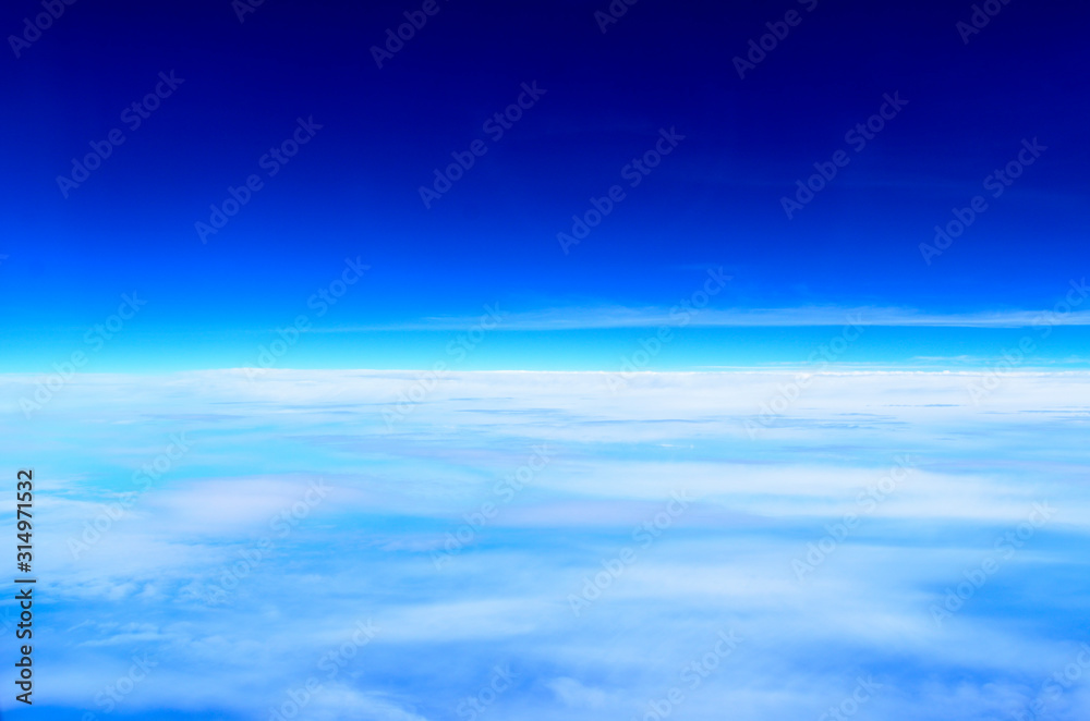 Aerial cloud,Blue sky