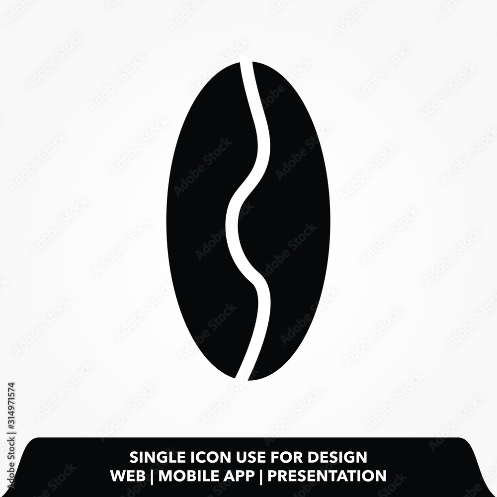 coffee beans icon design vector illustration coffee beans icon design vector illustration