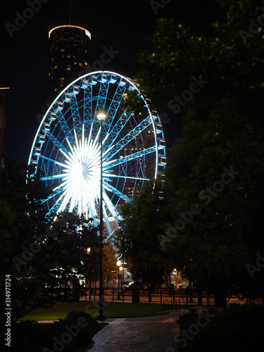 ferris wheel at night