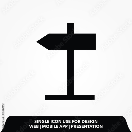 direction sign icon design vector illustration