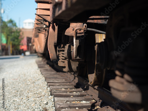 Old train on track