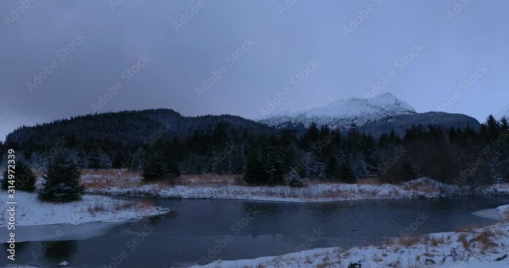 Winter wilderness views of Alaska Winter wilderness views of Alaska