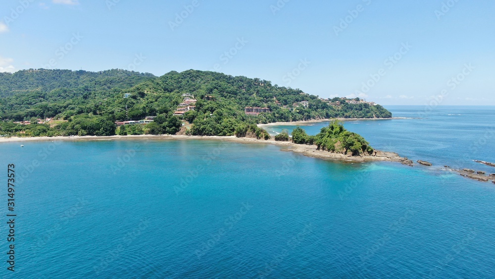 Aerial view of Punta Leona Beach, Costa Rica