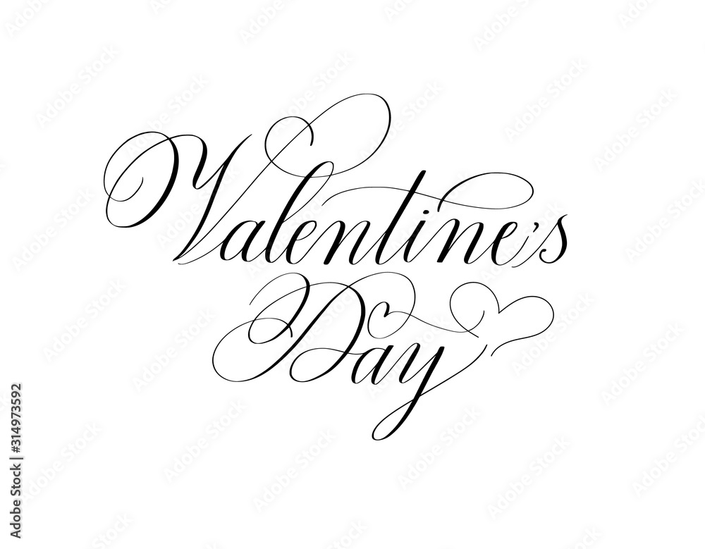 Valentine Day retro classic romantic ink design Valentine Day retro classic romantic ink design