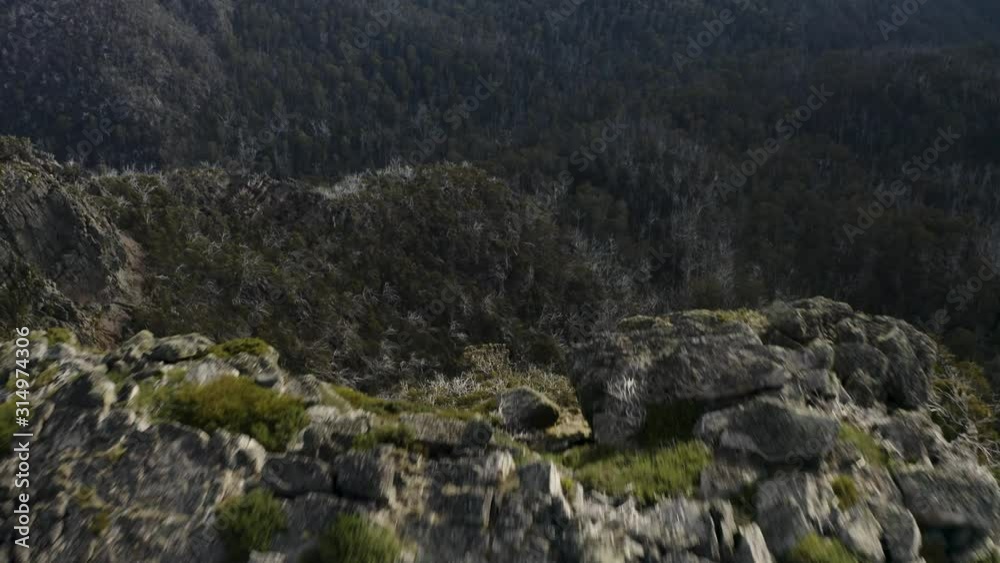 Cinematic drone shot of australian mountains and high country Cinematic drone shot of australian mountains and high country