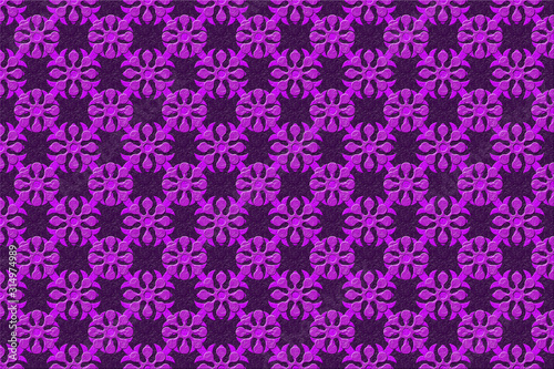 seamless floral pattern with pink flowers
