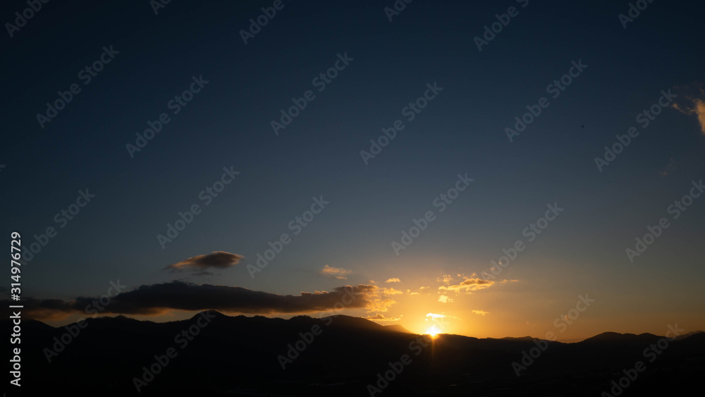 Sunrise in the constanza valley 