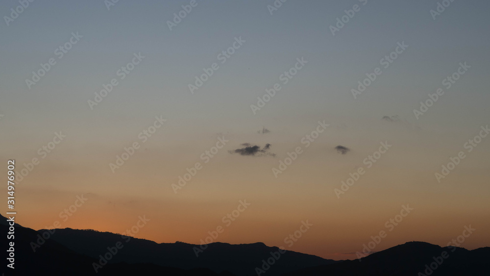 Obraz premium Constanza montains after the sunset