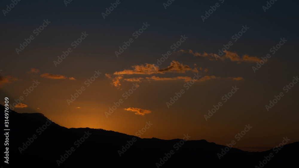 Sunset in the constanza valley 