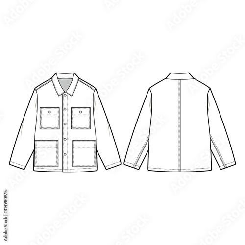 Mid weight jacket Jacket fashion flats