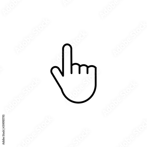 hand icon vector for your design