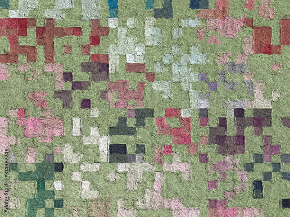 Colorful square pattern with a rough texture background. Background texture wall and have copy space for text. Picture for creative wallpaper or design art work Colorful square pattern with a rough texture background. Background texture wall and have copy space for text. Picture for creative wallpaper or design art work