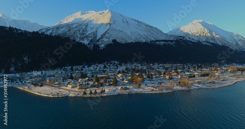 Winter views of Seward, Alaska 