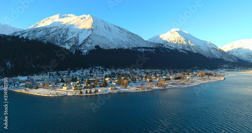 Winter views of Seward, Alaska 