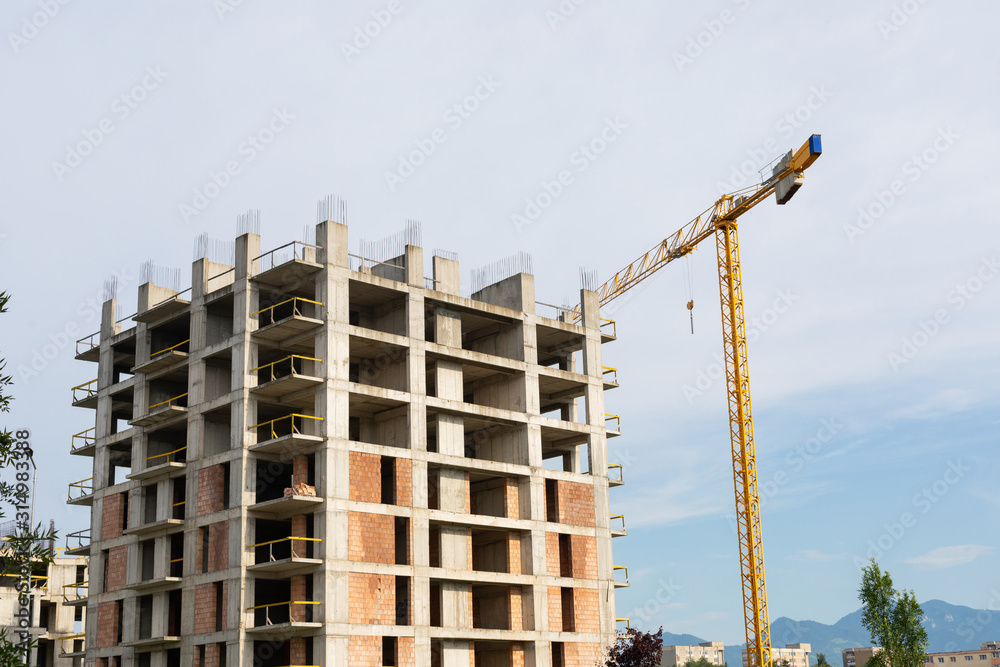 New residential area construction New residential area construction