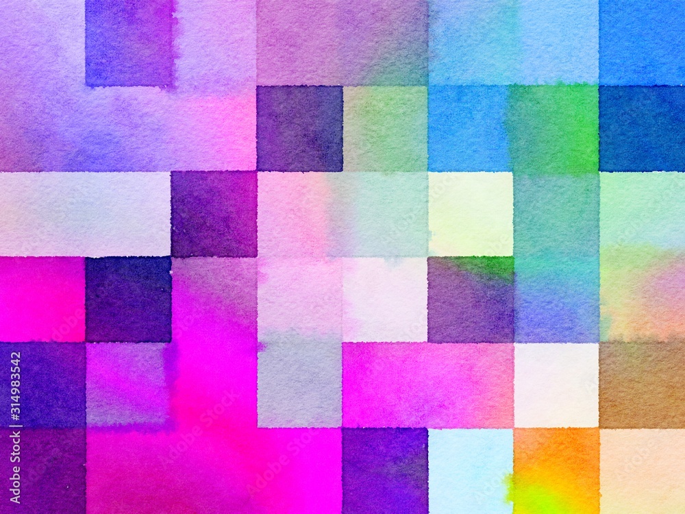 Fototapeta premium colorful abstract mosaic with a rough texture background. colorful square pattern background. Picture for creative wallpaper or design art work. Backdrop have copy space for text.