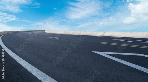 Road surface and sky natural landscape © 昊 周