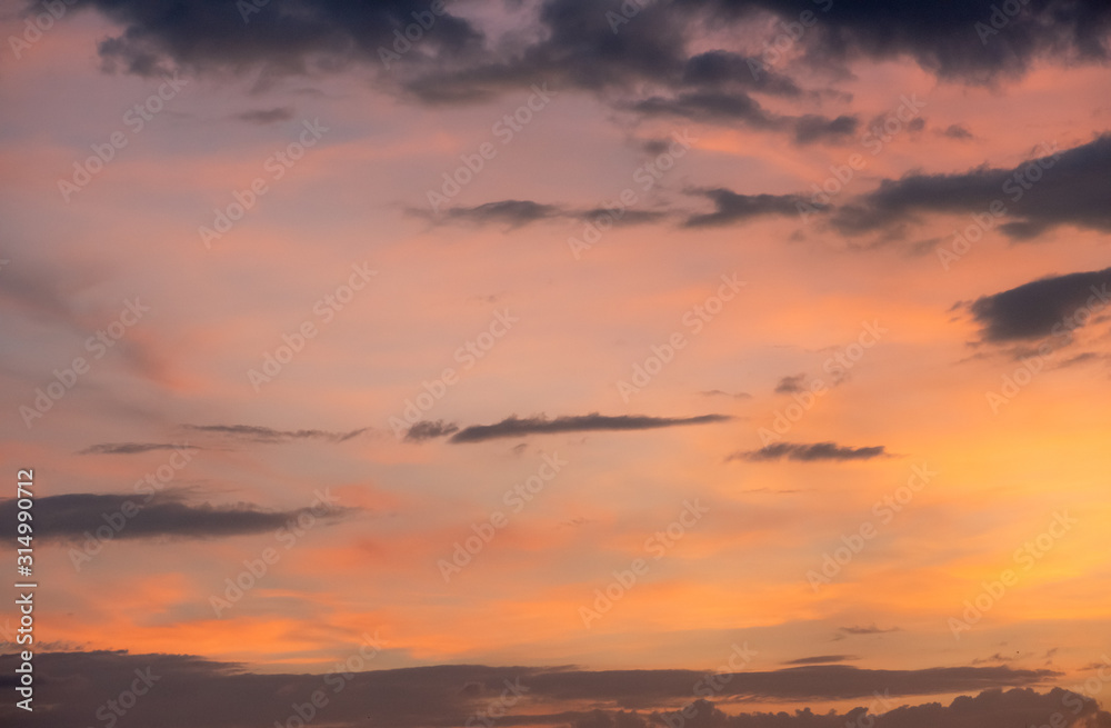 sky sunset background,clouds with background.