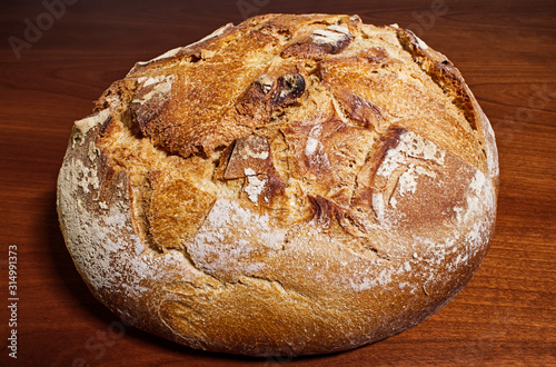 Apulian bread. Altamura italian bread (pane pugliese)