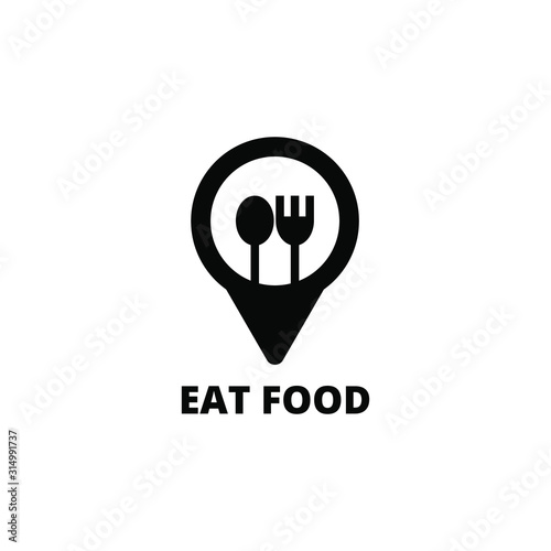 food logo like icon design template. very simple, unique and modern design. suitable for cafe, restaurant and culinary business - vector illustration
