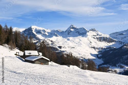 Alpine landscape seen from Valtournenche