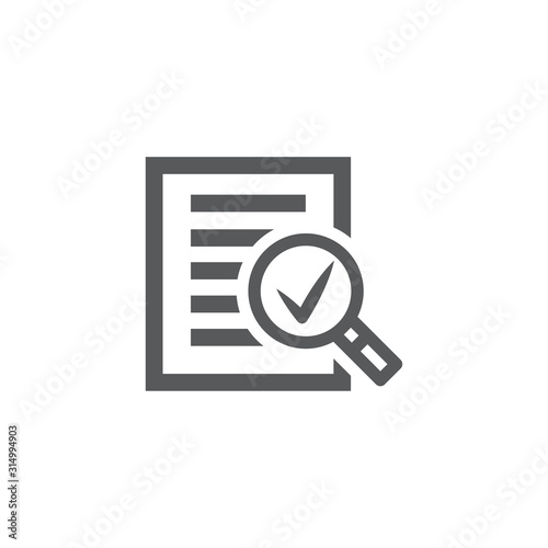 Audit icon on white background