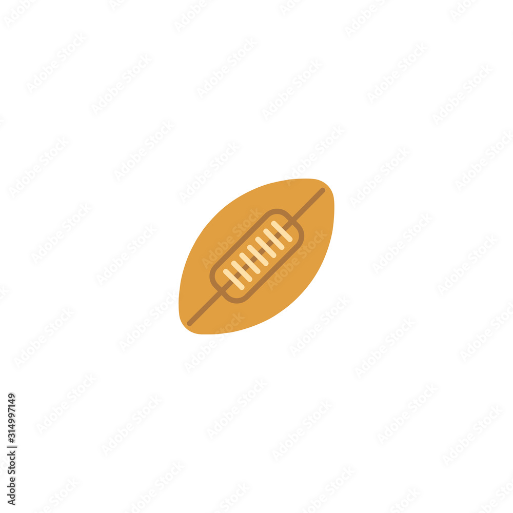 American football ball sport icon vector flat symbol illustration isolated - vector American football ball sport icon vector flat symbol illustration isolated - vector