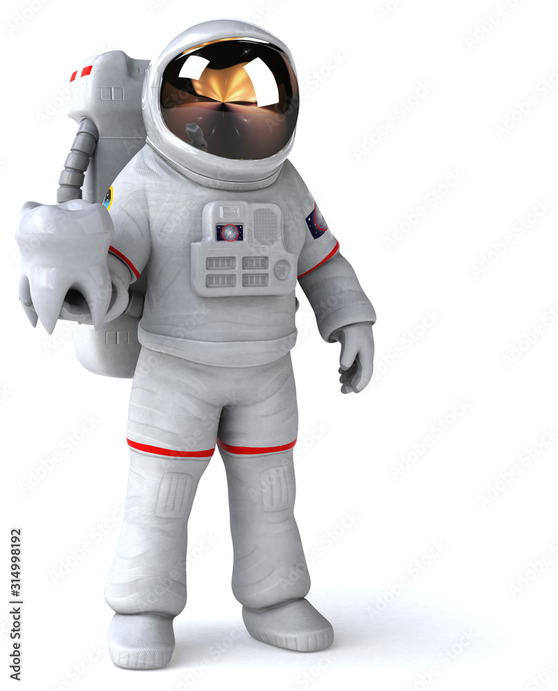 Fun astronaut - 3D Illustration Fun astronaut - 3D Illustration
