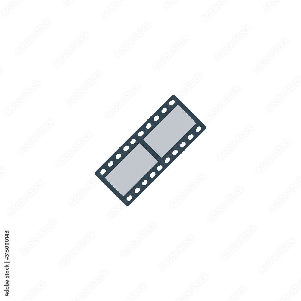 Film Frames Flat Vector Icon. Isolated Movie Reel Emoji, Emoticon, Illustration - Vector Film Frames Flat Vector Icon. Isolated Movie Reel Emoji, Emoticon, Illustration - Vector