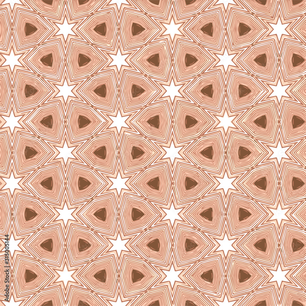 Geometric pattern in ornamental style. Seamless desing texture for greeting card.