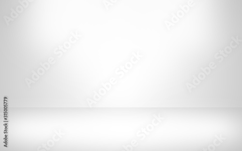 Gray empty room studio gradient with spotlight used for background and display your product