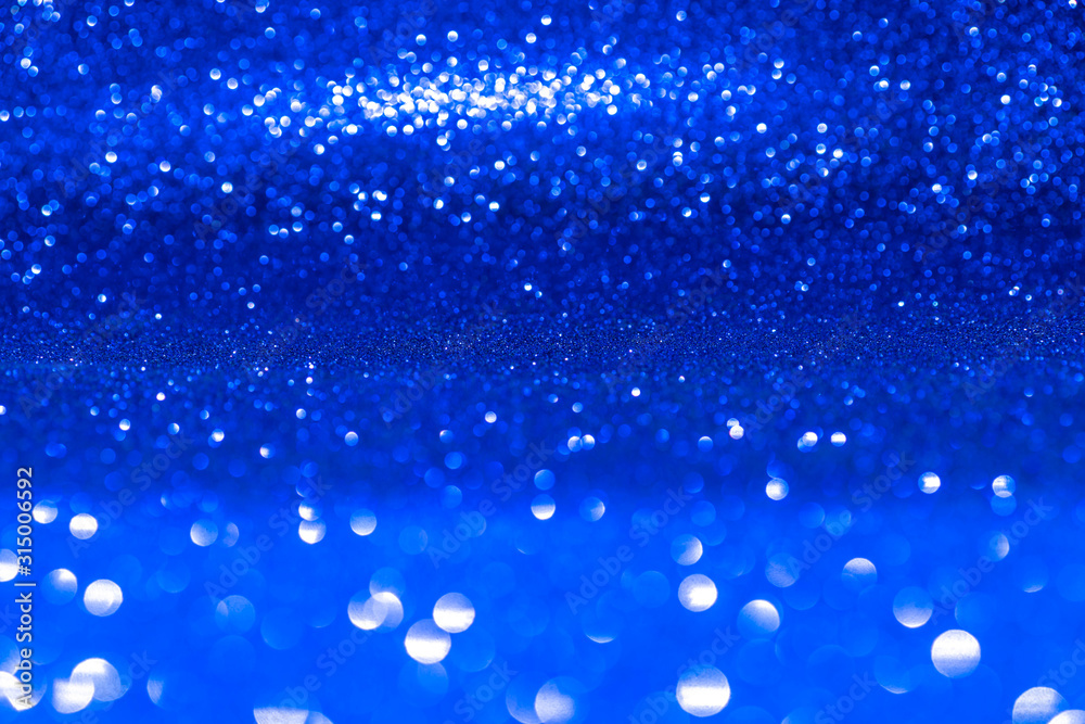 Fototapeta premium Blue glitter background, classic. The trend of the year.