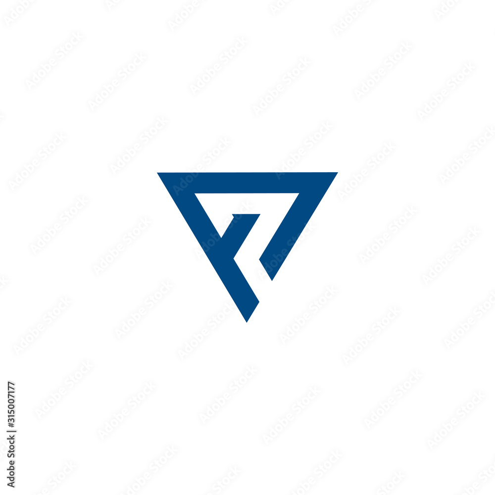 letter P triangle logo design letter P triangle logo design