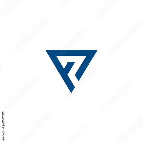 Free Download letter P triangle logo design - GFXLoad
