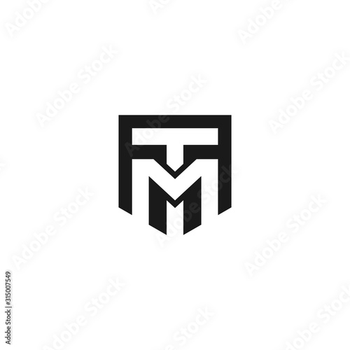 Letter TM initial simple logo design