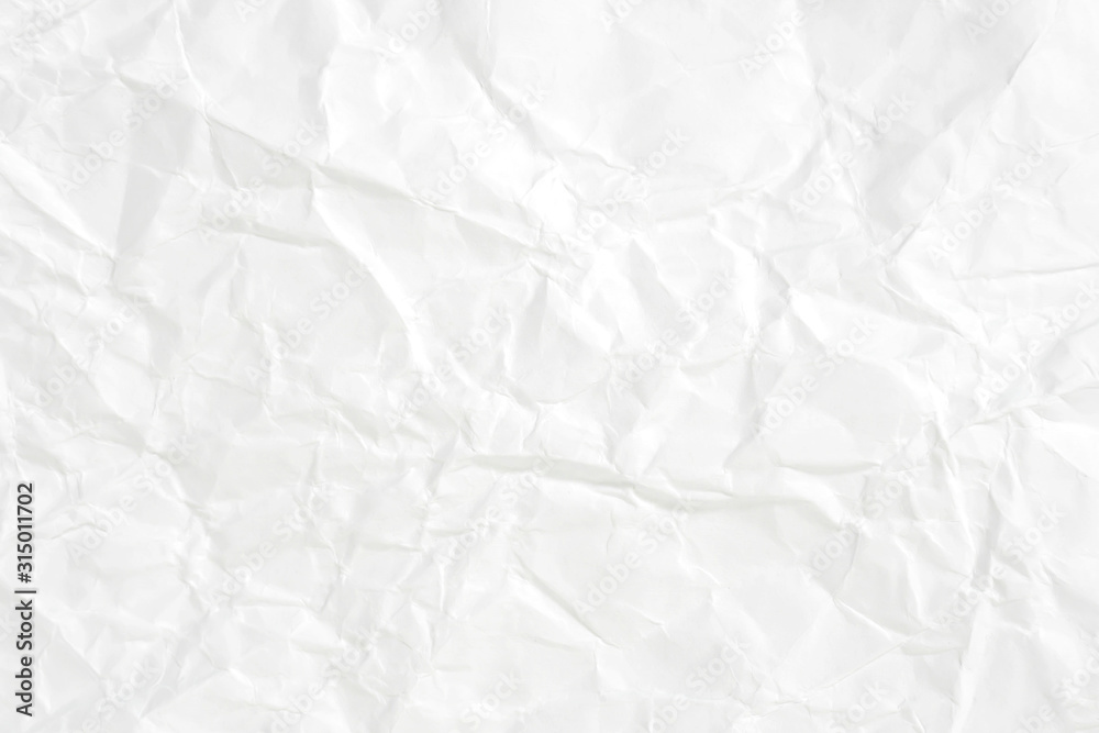 Paper texture Crumpled White.Top view.