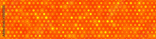 Technological honeycomb illustration. Futuristic technology background with hexagons.
