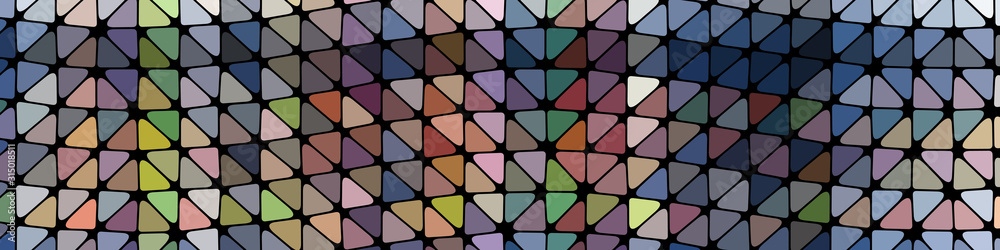 Fototapeta premium Abstract Low Polygon gradient Generative Art background illustration